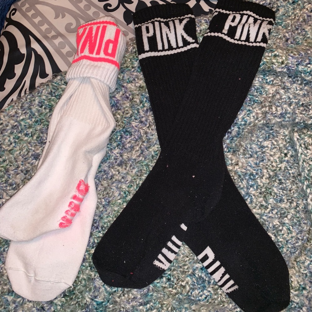 PINK VS crew socks